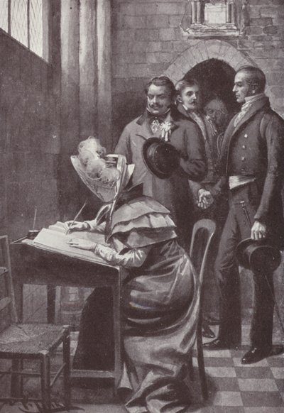Ilustração para a Vanity Fair de William Makepeace Thackeray (litho) de Harold Hume Piffard