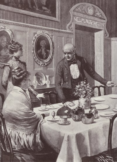 Ilustração para a Vanity Fair de William Makepeace Thackeray (litho) de Harold Hume Piffard