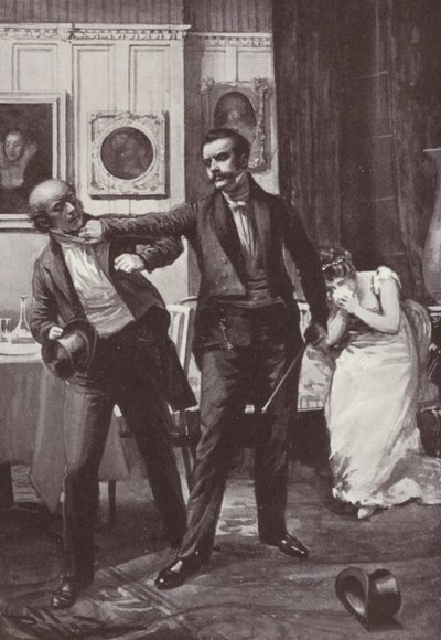 Ilustração para a Vanity Fair de William Makepeace Thackeray (litho) de Harold Hume Piffard