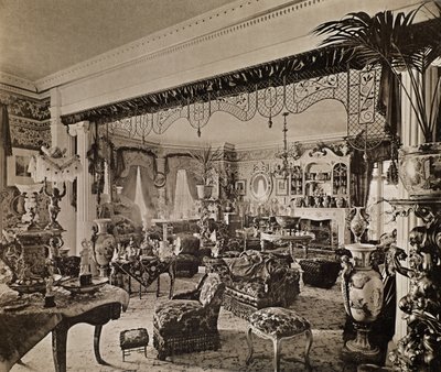 A sala de desenho, Wickham Hall, Kent, 1897 de Harold Palmer