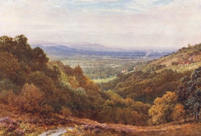 A Wide Stretch, from the Gibbet, Hindhead (litografia a cores) de Harold Sutton Palmer