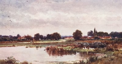 Dunsfold, perto de Cranleigh (litografia a cores) de Harold Sutton Palmer