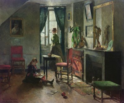 Interior com Números de Harriet Backer