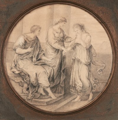 Uma de duas imagens clássicas depois de Angelica Kauffmann de Harriet Todd