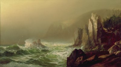 Ilha de Grand Manan (óleo sobre tela) de Harrison Bird Brown