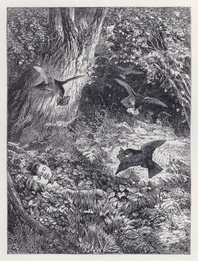 As Crianças na Madeira (gravura) de Harrison William Weir