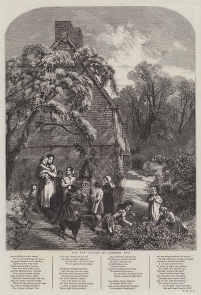 A guirlanda de maio de Harrison William Weir