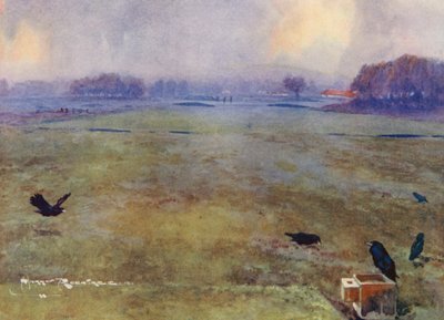 Golfplätze: Mid-Surrey, das zehnte Loch von Harry (1878-1950) Rountree