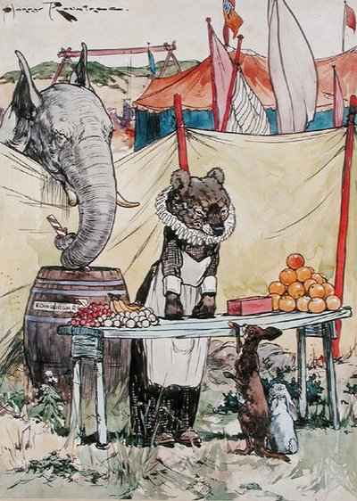Que Próxima Madame? (aguarela sobre papel) de Harry Rountree