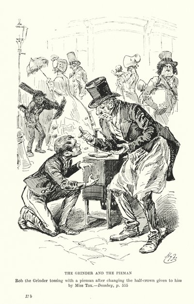 Ilustração para Dombey e Filho de Charles Dickens (litografia) de Harry (after) Furniss