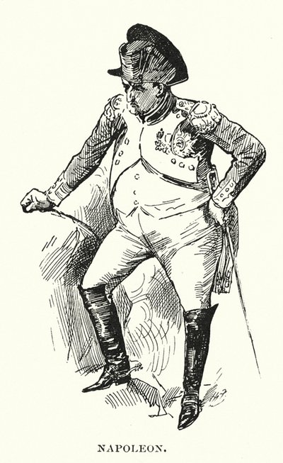 Napoleão (litografia) de Harry (after) Furniss