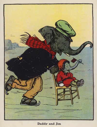 Papai e Jim (cor litho) de Harry B Neilson
