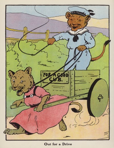 Fora para um Drive (cor litho) de Harry B Neilson