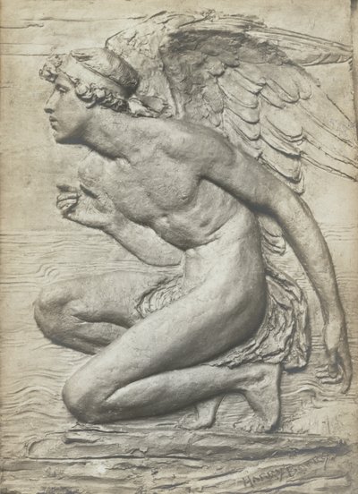 A História da Psique: Cupido (bronze prateado) (veja 198359 e 201279) de Harry Bates