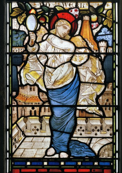 Vaidade de Piers Ploughman por William Langland, 1873 (vitral) de Harry Burrow