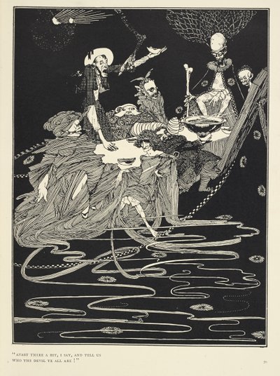 Avancem um pouco e digam-nos quem são todos vós! Da história Rei Peste. de Harry Clarke