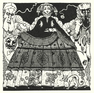 Edgar Allan Poe: Morella (litografia) de Harry Clarke