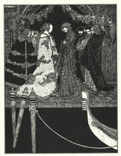 Edgar Allan Poe: A atribuição (litografia) de Harry Clarke
