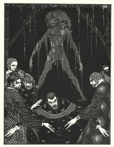 Edgar Allan Poe: O gato preto (litografia) de Harry Clarke