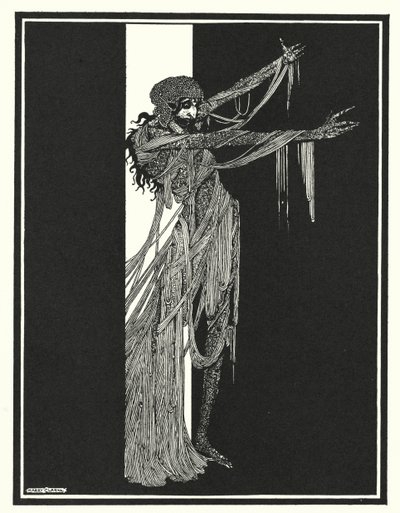 Edgar Allan Poe: A queda da casa de Usher (litografia) de Harry Clarke
