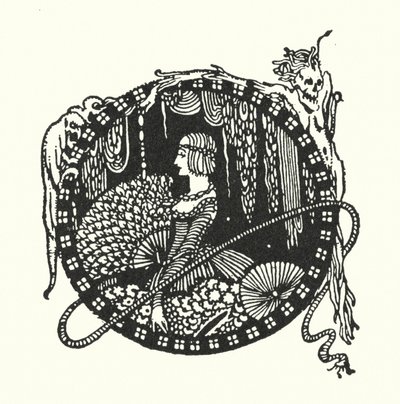 Edgar Allan Poe: Os Espectáculos (litografia) de Harry Clarke