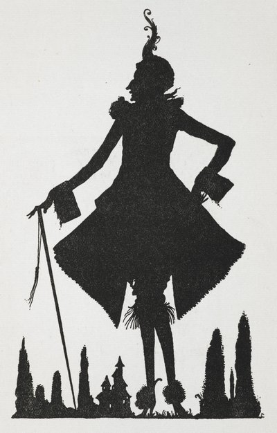 Ilustração para a história "Riquet com o tufo". de Harry Clarke