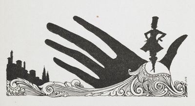 Ilustração para a história "Polegarzinho". de Harry Clarke