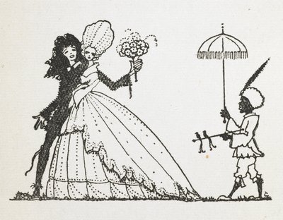 Ilustração para a história "a fada". de Harry Clarke