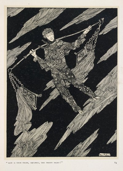 Conversa de estrelas. "Como está o teu comércio, Aquário, nesta noite gelada?" de Harry Clarke