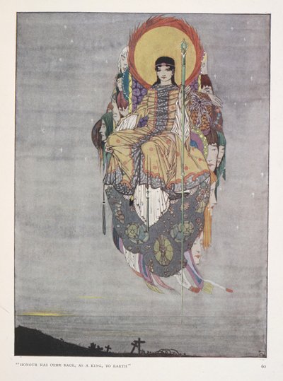 Os mortos. "A honra regressou, como um rei, à terra" de Harry Clarke