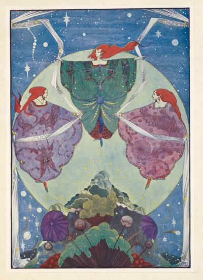 A Colina dos Elfos. Eles dançaram com xailes tecidos de névoa e luar. de Harry Clarke