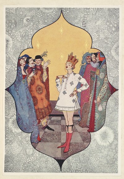 A roupa nova do imperador. Oh, como são bonitas! Como servem bem! de Harry Clarke