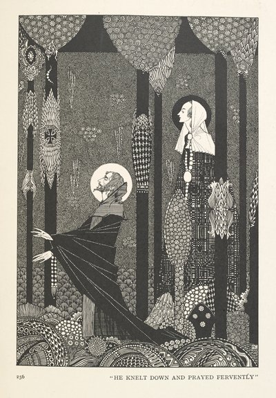 A Filha do Rei dos Pântanos. Ajoelhou-se e rezou fervorosamente. de Harry Clarke