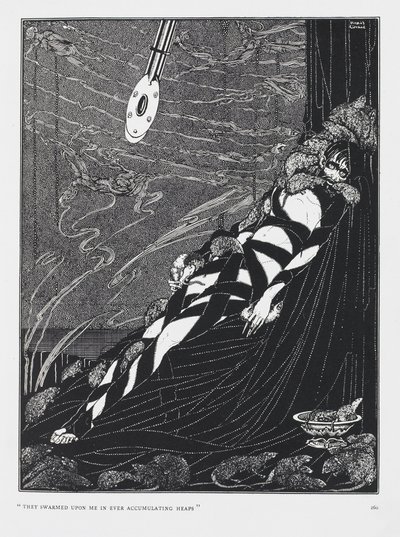 Enxameavam-se sobre mim em montes cada vez maiores. Do conto O Fosso e o Pêndulo. de Harry Clarke