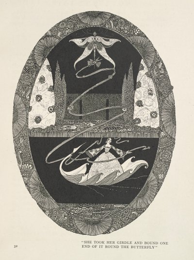 Thumbelina
Pegou na sua cinta e atou uma ponta à volta da borboleta. de Harry Clarke