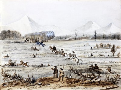 Caça à raposa, Estreito de Magalhães (Chile) de Harry Edmond Edgell