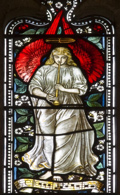 Anjo Musical, 1876 (vitral) de Harry Ellis Wooldridge