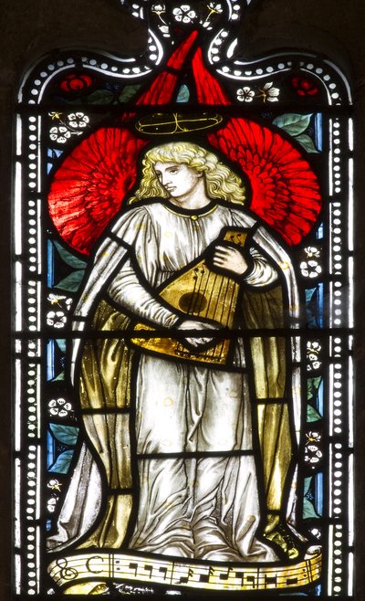 Anjo Musical, 1876 (vitral) de Harry Ellis Wooldridge