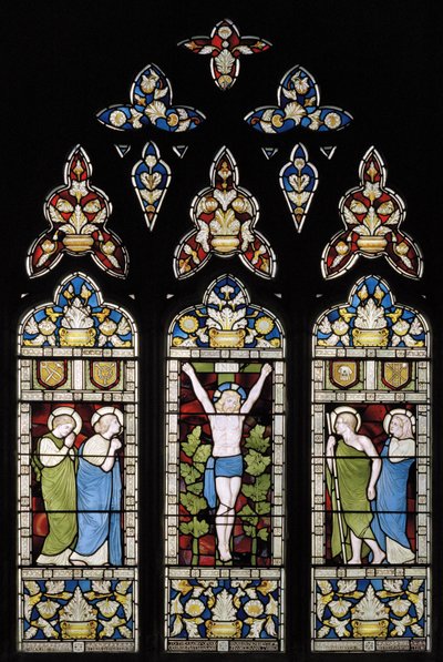 A crucificação, janela do leste, 1872 (vitral) de Harry Ellis Wooldridge
