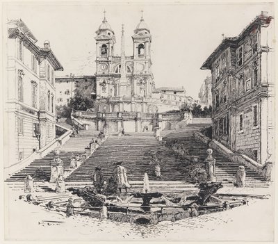 Casa de Keats em Roma de Harry Fenn