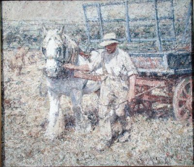 O lavrador (óleo sobre tela) de Harry Fidler