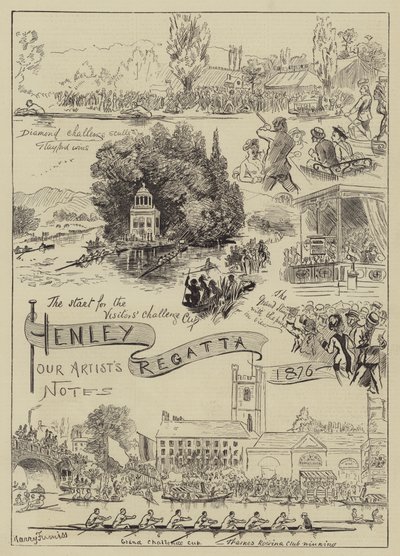 Henley Regatta, 1876 de Harry Furniss