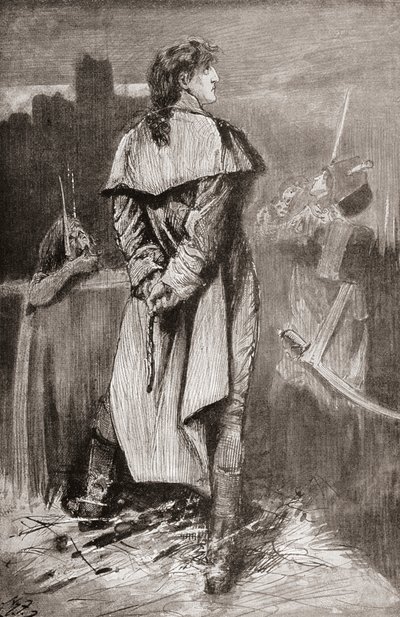 Ilustração para o romance de Charles Dickens Um Conto de duas cidades de Harry Furniss