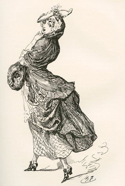 Ilustração do romance de Charles Dickens Barnaby Rudge de Harry Furniss