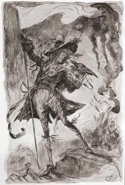 Ilustração do romance de Charles Dickens Barnaby Rudge de Harry Furniss