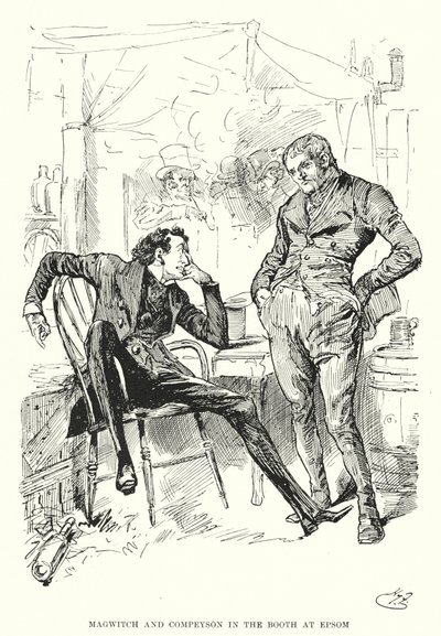 Ilustração para Grandes Expectativas de Charles Dickens (litho) de Harry Furniss