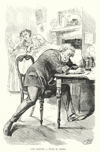 Ilustração para Grandes Expectativas de Charles Dickens (litho) de Harry Furniss