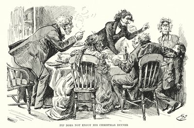 Ilustração para Grandes Expectativas de Charles Dickens (litho) de Harry Furniss