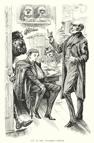 Ilustração para Grandes Expectativas de Charles Dickens (litho) de Harry Furniss