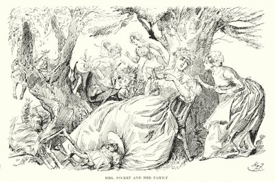 Ilustração para Grandes Expectativas de Charles Dickens (litho) de Harry Furniss